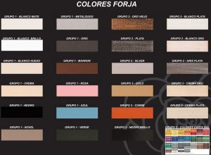 Colores muebles de forja